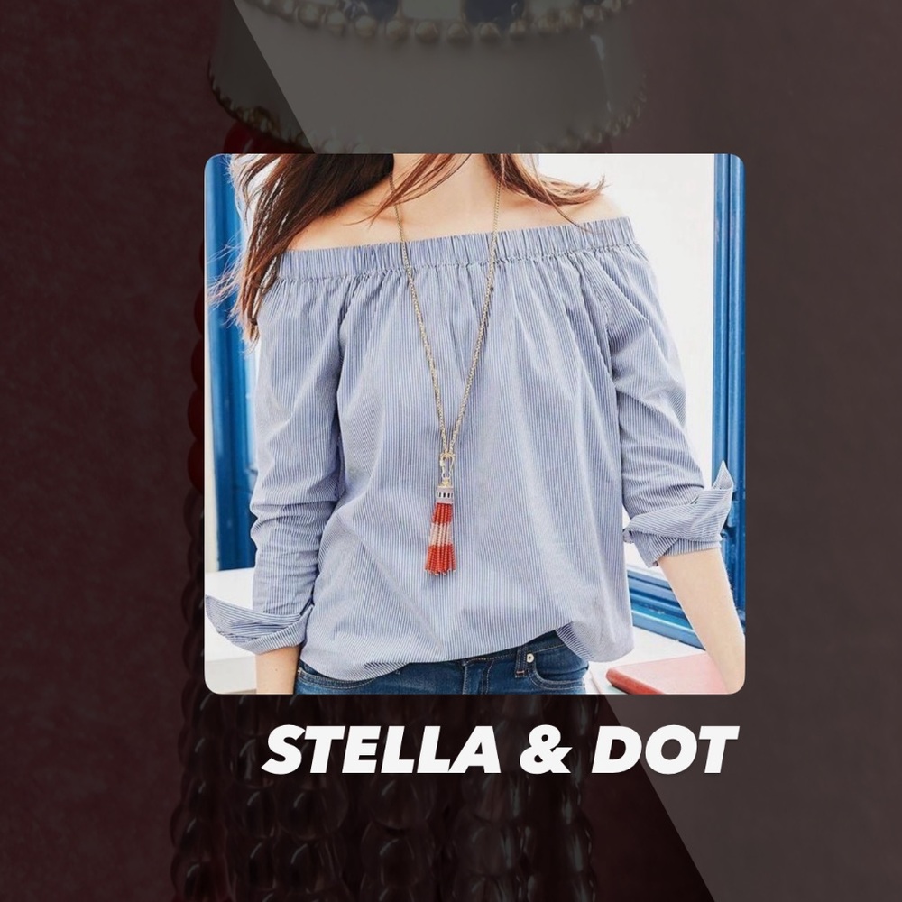 EUC Stella & Dot Brio Tassel Necklace
